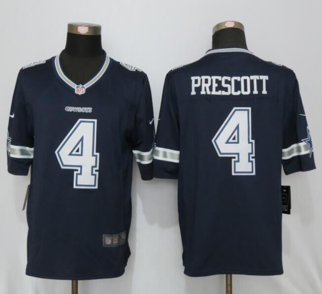 2016 Nike Dallas cowboys 4 Prescott Blue Limited Jersey